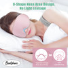 Beevines 3D Contoured Sleep Mask Eye Mask For False Eyelash Extensions For Men & Women, Eye Mask For Sleeping With Adjustable Strap, 100% Blackout Eye Covers Night Blindfold For Yoga Travel 2 Pack