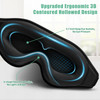 Beevines 3D Contoured Sleep Mask Eye Mask For False Eyelash Extensions For Men & Women, Eye Mask For Sleeping With Adjustable Strap, 100% Blackout Eye Covers Night Blindfold For Yoga Travel 2 Pack