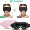 Beevines 3D Contoured Sleep Mask Eye Mask For False Eyelash Extensions For Men & Women, Eye Mask For Sleeping With Adjustable Strap, 100% Blackout Eye Covers Night Blindfold For Yoga Travel 2 Pack