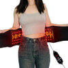 Topcupro Vibrating Infrared Red Light Therapy Belt, 5 Levels Massage Heating Waist Band, Vibration Heat Wrap Massager Body Sculpting Pad, 105 3-Chip Led 660Nm 850Nm, Intensities Wavelength & Timer Adjustable