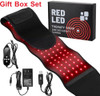 Topcupro Vibrating Infrared Red Light Therapy Belt, 5 Levels Massage Heating Waist Band, Vibration Heat Wrap Massager Body Sculpting Pad, 105 3-Chip Led 660Nm 850Nm, Intensities Wavelength & Timer Adjustable