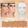 Aimilove Led Light Therapy Mask For Face And Neck, Cordless & Rechargeable, Infrared,Red & Blue Light For Wrinkles And Acne Care, Full Coverage Skincare Device