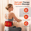 Comfytemp Cordless Red Light Therapy Massage Belt With Vibration For Back, Wearable Fsa Eligible Hsa Near Infrared Lower Back Massager, Portable Birthday Mothers Day s For Women Mom, 660Nm & 850Nm