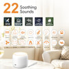Splenpaw Portable & Mini Rechargeable White Noise Machine With 22 Soothing Sounds 3 Timer Options, Memory Function For Baby, Kids, Adults Use For Travel, Camping, Home, Nursery & Office