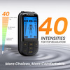 Avcoo 3-In-1 Tens Unit Muscle Stimulator With 30 Modes, 40 Intensities Tens Machine For Gradual Back Pain Relief Therapy, Rechargeable Ems Unit Massager With 12 Tens Electrode Pads, A Storage Bag