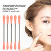 Uxsiya Facial Hair Remover, Stainless Steel Spring Manual Epilator Threading Tool For Quick Hair Removal 5Pcs