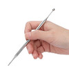 Yosoo Health Gear Tip Acupuncture Dual Head Ear Acupuncture, Stainless Steel Manual Body Point Probe Pen Deep Tissue Massage, Portable Self Massage Acupressure Bar Relief Pain Treatment Tool