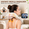 Snuggar Neck And Shoulder Massager With Heat, Cordless Neck Massager For Pain Relief Deep Tissue, Shiatsu Neck Massager, Heated Neck And Shoulder Massager, Muscle Relaxation Therapy