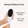 Dezalon Electric Scalp Massager Brush Cordless Vibrating Scalp Massage Device For Hair & Scalp Care Rechargeable With Soft Flexible Bristles & Detachable Heads