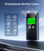 Yybcan Breathalyzer,2026 Upgraded Alcohol Tester With Usb Rechargeable,Portable Breathalyzer With Lcd Digital Display And 10 Mouthpieces (Black)