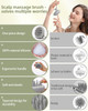 Beautlohas. Scalp Massager Tool Shampoo Brush, Scalp Scrubber With Soft Silicone Bristles, Scalp Massager Hair Grouth, Dandruff Removal, Wet Dry Hair Scrubber Brush For All(Gray)