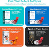 Airphysio Drug-Free Portable Breathing Trainer Device For Lungs | Breathe Better, Improve Lung Health & Mucus Clearance | Average Lung Capacity Device | Made In Australia