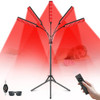 Cholas Red Light Therapy For Face Body 5 Heads Red Infrared Light Therapy Devices With Stand 5 Levels Adjustable Brightness 660Nm And 850Nm Near Infrared Light For Full Body Muscle For Women