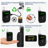 Tzztoit Portable Breathalyzers For Alcohol, Professional-Grade High Accuracy Alcohol Breathalyzer Tester Keychain, Usb Rechargeable, 3-Color Warning & Sobriety Time Reminder, 10 Mouthpieces Included, Black