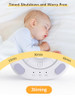 Dearan White Noise Sound Machine For Baby With 7Color Night Light, Portable Mini Sleep Sound Machine, Calm,Relax -Smooth Sound White Noise Machine Timer And Memory Home,Travel