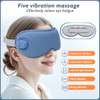 Yincook Cordless Heated Eye Mask,Light Blocking 3D Sleeping Eye Mask With Adjustable Heat, Vibration And Timer Settings,Portable Rechargeable Mask,For Eye Fatigue, Better Sleep,Dry Eye Comfort, Men & Women