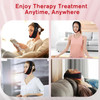 Dgqy Cordless Red Light Therapy Belt For Neck & Chin - 8 Color Infrared (630Nm&850Nm) Facial Tightening & V-Lift Wireless, Portable Wrap For Jawline Home Travel Use