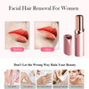 Bikurpia Facial Hair Removal For Women Painless Hair Remover, Waterproof Shaver Razor Hair Remover With Led Light For Face Bikini Peach Fuzz Upper Mustache Lip Chin (Rose Gold)