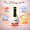 Antspertor 4-In-1 Lymphatic Drainage Massager With Heat, Red Light, Microcurrent & Vibration, Handheld Body Massager For Belly, Legs, Arms & Back