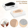Wy Lighting Level Adhesive Eye Patches Light Blocking Disposable Eyepatch Sticker Breathable Non-Woven Cotton Eye Shield Tape Easy Peeling Latex Free Eyecare Bandages Fatigue 3 2 Inches 30 Pcs