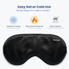 Slumbriq Cooling Eye Mask For Sleeping Reusable Hot & Cold Gel Eye Mask With Adjustable Strap Wide Coverage Sleep Eye Mask For Relaxation Travel & Eye Comfort