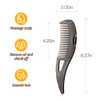 Xyzzhk Dandruff Comb, Hollow Wide Tooth Hairbrush For Scalp Massage/Refreshing And Dandruff/Dirt Removal, Reduce Scalp Itching/Oil, Plastic Scalp Care Comb With Guasha Handle For Women Men Kids, 8.3X2.1Inch