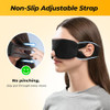 Crouvm Party Game Blindfolds, Disposable Blackout Sleep Masks Bulk For Men Women, Light Blocking Eye Mask For Team Building Adult Kids Activities Travel Sleeping 30 Pack