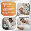 Drowseflow White Noise Sound Machine For Sleep, 29 Non-Looping Sleep Sounds, 7-Color Nightlight, 4 Timers, Memory, Usb-C Charging, Hanging Rope For Crib/Stroller, For Baby, Kids, Adults, Travel.