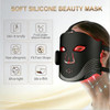 Wyzanqal Led Red Light Therapy For Face, 4 Modes Wireless Red Light Therapy Msk With 2000W Detachable Controller, Usb-C Rechargeable, Lightweight Soft Silicone Red Mask For Home, Travel