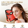 Wyzanqal Led Red Light Therapy For Face, 4 Modes Wireless Red Light Therapy Msk With 2000W Detachable Controller, Usb-C Rechargeable, Lightweight Soft Silicone Red Mask For Home, Travel
