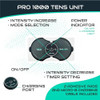 Tens X Pro Pro 1000 Wireless Tens Unit For Pain Relief - Mini Tens Massager Portable Electric Muscle Stimulator - Deep Tissue Ems Pain Management Device - Pulse Therapy For Back Shoulder Neck Leg Arm (2 Pads)