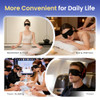 Crouvm Disposable Sleep Masks Bulk, Blackout Blindfolds For Men Women, Soft Eyemasks Adjustable For Sleeping Travel Yoga, Light Blocking Night Eye Mask For Party Games Team Building 100 Packs