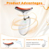 Ayattecy Portable Neck And Face Massager, Multifunctional Facial Massage Tool, 7 Color Led Face Neck Massager For Skin Care Routine At Home, Easy To Use