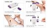 Zndije Women Laser Rechargeable Epilator Remover Smooth Touch Hair Removal Instant Pain Free Razor Sensor- Light Technology Hair Remove (Color : White Medium Packing Box)