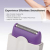 Zndije Women Laser Rechargeable Epilator Remover Smooth Touch Hair Removal Instant Pain Free Razor Sensor- Light Technology Hair Remove (Color : White Medium Packing Box)