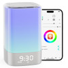 Biseoamz Sound Machine With 32 Soothing Sounds, Alarm Clock, White Noise Machine, Night Light, Bluetooth Speaker, App Control, Timer, Alarm Clock For Bedroom Kids, Birthday s For Women Teen Girls Boys Mom