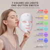 Toyhis Led Face Mask Light Therapy Led Light Therapy Mask For Face 'Portable 7 Colors Led Facial Skin Care Mask For Home Use Rechargeable