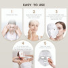 Toyhis Led Face Mask Light Therapy Led Light Therapy Mask For Face 'Portable 7 Colors Led Facial Skin Care Mask For Home Use Rechargeable