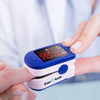 Zacurate 500Bl Fingertip Pulse Oximeter Blood Oxygen Saturation Monitor With Batteries Included (Navy Blue)