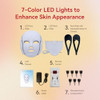 Bearay Led Face Mask Light Therapy, 7 Colors For Skin Vitality, Home Beauty Device - Light Therapy For Face