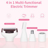 Beanify Electric Razor For Women Men With Led Display,4 In 1 Ladies Wet & Dry Body Razors And Facial Hair Remover, Rechargeable Hair Removal Kit For Nose Face Body Leg Bikini Arm Hair (Multicolor Pi)