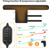 Yabuu Heated Massage Waist Hip Support Brace Heating Pad For Sciatica Pain Relief Hot Physical Therapy Waist/Lower Back/Thigh/Buttock For Men Women