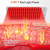 Ziptly Red Light Therapy For Face And Body, Dual 660Nm & 850Nm Near Infrared Red Light Therapy Panel With Adjustable Stand And Timer, 3 Modes And 6 Brightness Levels,Ideal For Family & Friends (White)