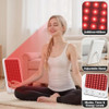 Ziptly Red Light Therapy For Face And Body, Dual 660Nm & 850Nm Near Infrared Red Light Therapy Panel With Adjustable Stand And Timer, 3 Modes And 6 Brightness Levels,Ideal For Family & Friends (White)