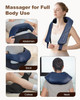 Beleduc Cordless Neck Massager For Pain Relief Deep Tissue, Shiatsu Neck Shoulder Massager With Heat, Portable Electric Massager For Shoulder, Back