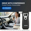 Tarkonn Smart Personal Breathalyzer - 8Mm Fuel Cell Sensor Alcohol Tester With Bluetooth App, Portable Pocket Size For Personal Accountability & Social Safety, Real-Time Tracking, 6 Mouthpieces