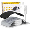 Breev ' Back Stretcher With Ems Electric Pulse Massage Lumbar Support For Lower Back Pain Relief Adjustable Spine Decompression Device 108 Acupressure Nodes & Remote Control