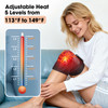 Democe Cordless Red Light Therapy For Knee, Knee Massager With Heat, Heated Knee Brace, Knee Massger For Pain Relief, Upgrade 4 Massage Area Knee Brace, 660Nm & 850Nm Red Light For Knee Elbow Shoulder
