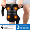 Democe Cordless Red Light Therapy For Knee, Knee Massager With Heat, Heated Knee Brace, Knee Massger For Pain Relief, Upgrade 4 Massage Area Knee Brace, 660Nm & 850Nm Red Light For Knee Elbow Shoulder