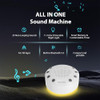 Auvoda S318 Sound Machine, White Noise Sound Machine For Sleep, Baby, Kids, Adults, Home, Office, Travel, Portable, 25 Non-Looping Sounds, 11-Color Night Light, Memory & Timer, Bt5.3, Rechargeable